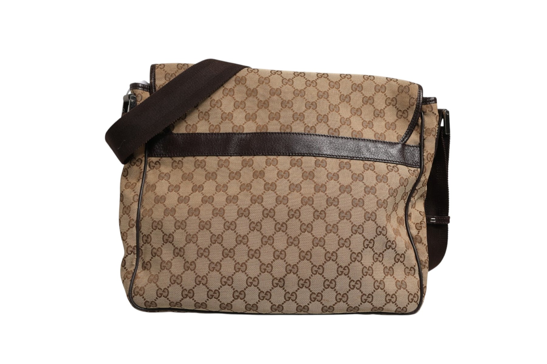 Gucci GG Canvas Flap Messenger Bag | Regal Royce