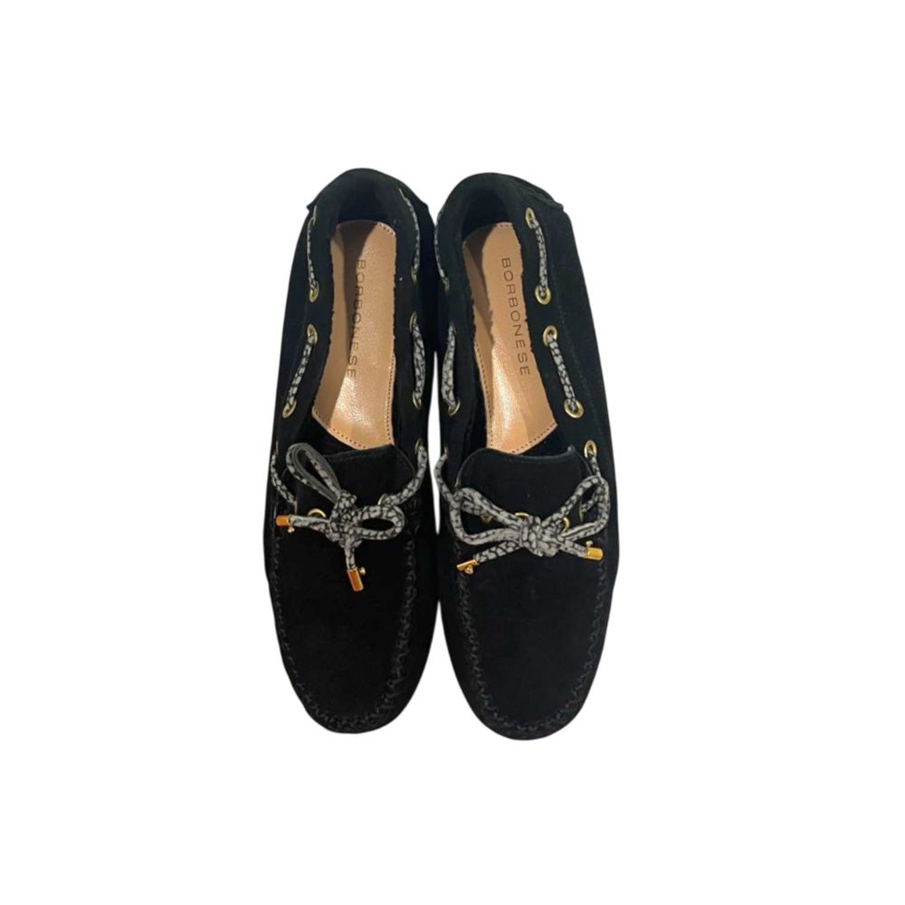 Borbonese Black Rubber Women Loafer | Regal Royce