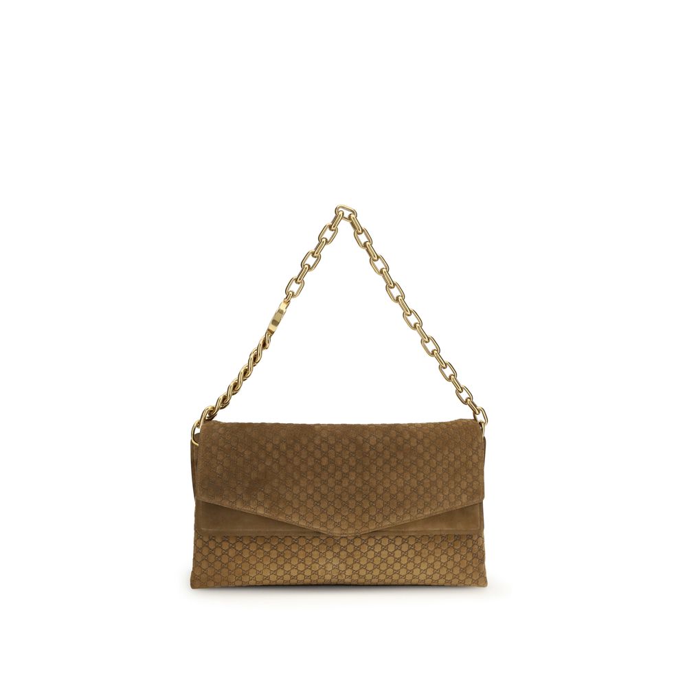Gucci Brown Suede Leather Handbag | Regal Royce