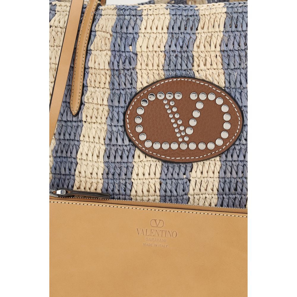 Valentino Garavani Multicolor Raffia Backet Bag | Regal Royce
