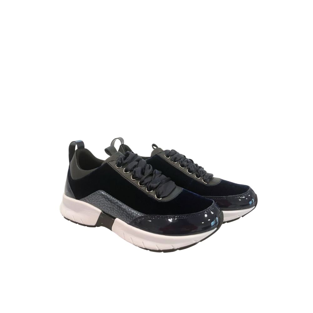 Borbonese Blue Synthetic Women's Sneakers | Regal Royce