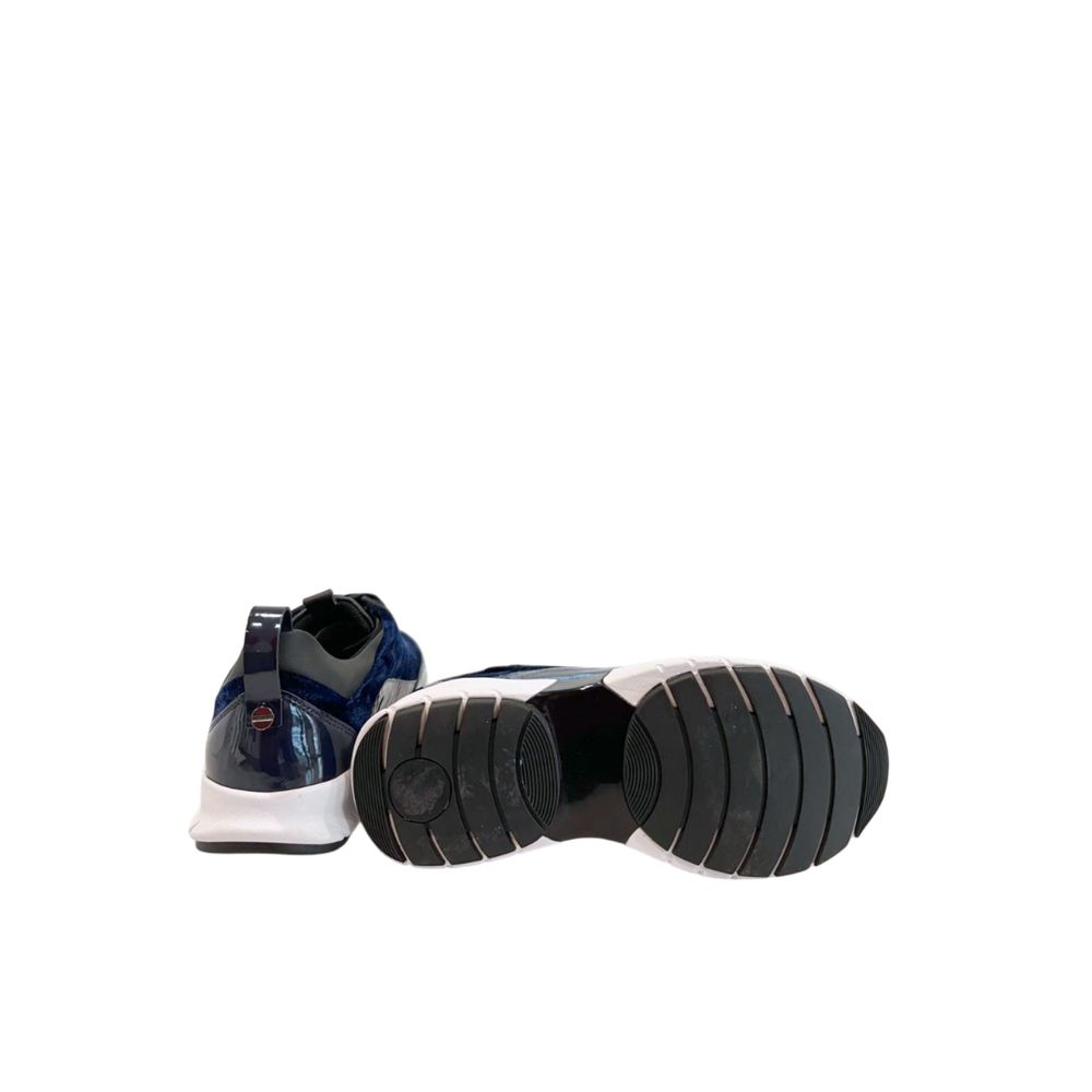 Borbonese Blue Synthetic Women's Sneakers | Regal Royce