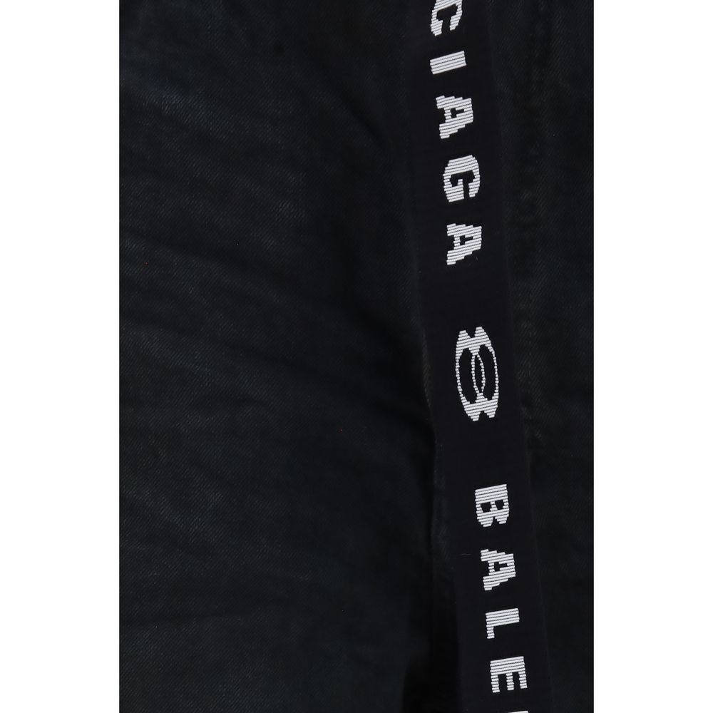 Balenciaga Black Cotton Bermuda Shorts | Regal Royce
