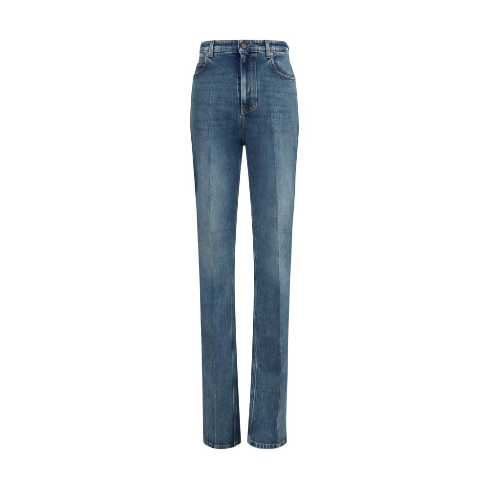 Balenciaga Blue Cotton High-Waisted Jean | Regal Royce