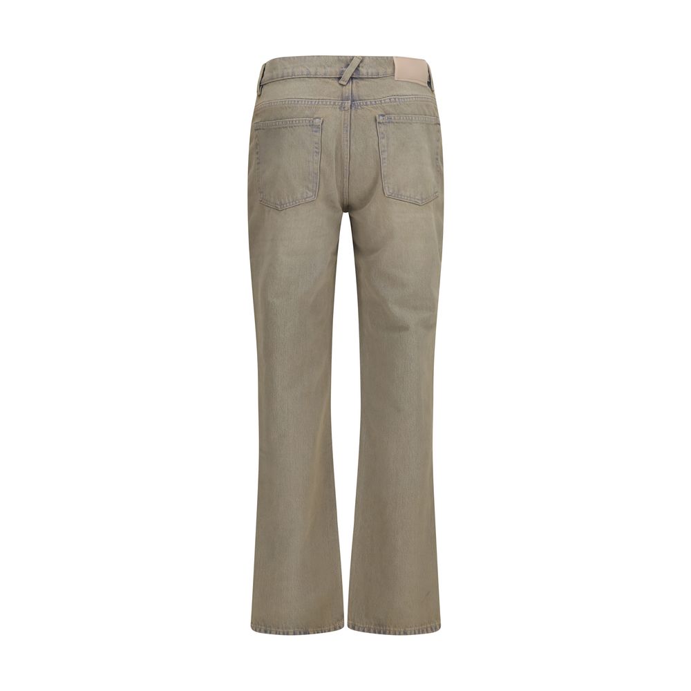Our Legacy Bicolor Cotton Bootcut Jeans | Regal Royce
