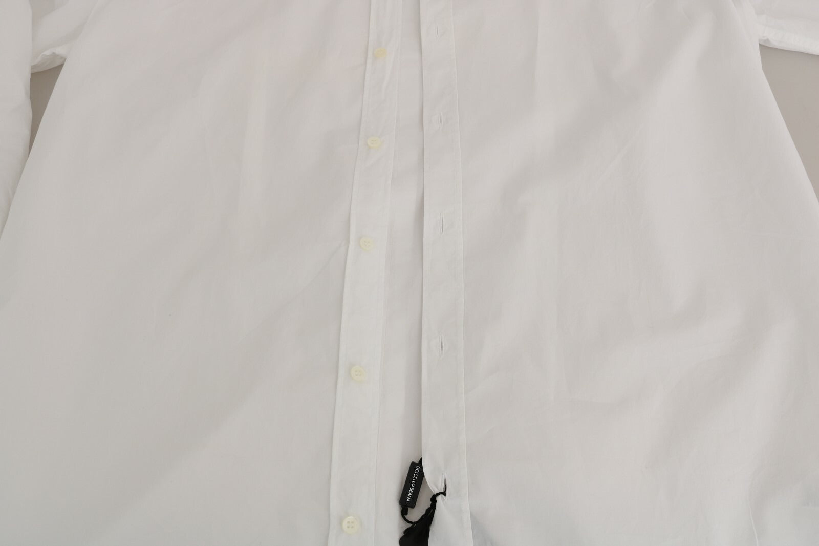 Dolce & Gabbana White 100% Cotton GOLD Slim Dress Shirt | Regal Royce