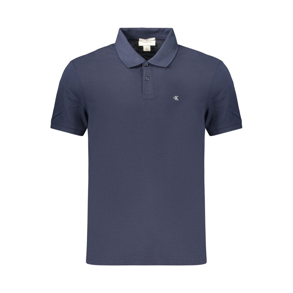 Calvin Klein Blue Cotton Men's Polo Shirt | Regal Royce