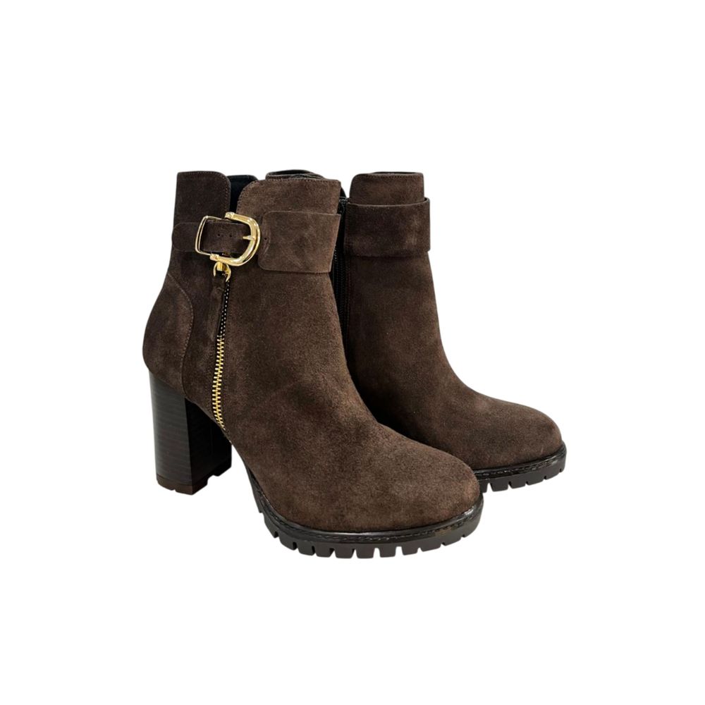 Borbonese Brown Leather Women Boot | Regal Royce