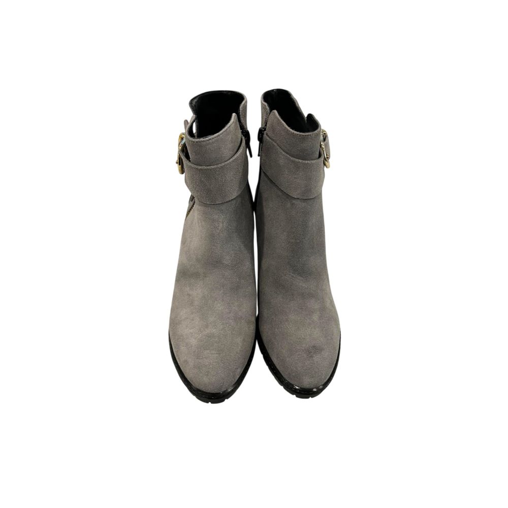 Borbonese Grey Leather Women Boot | Regal Royce