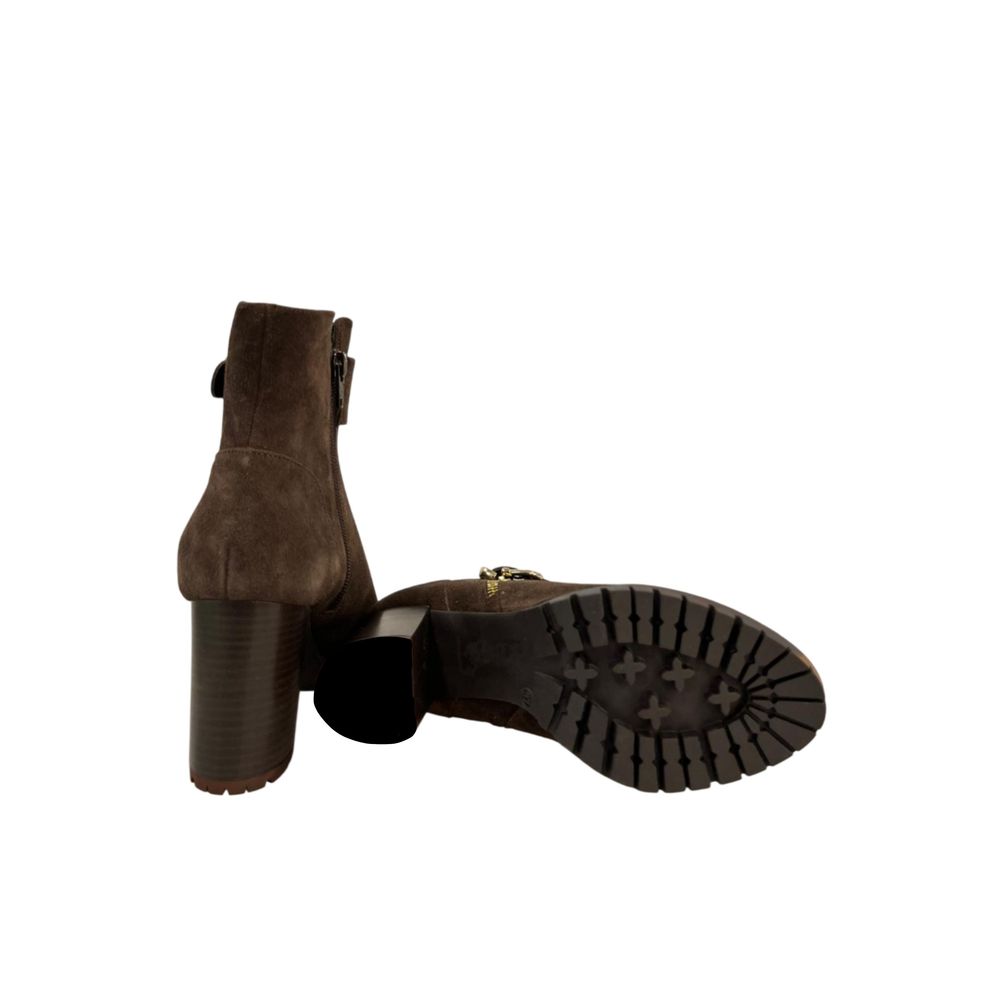 Borbonese Brown Leather Women Boot | Regal Royce