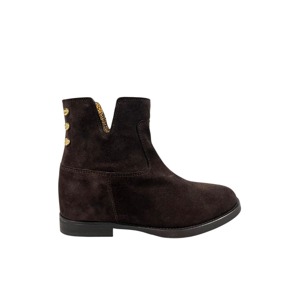 Borbonese Brown Leather Women Boot | Regal Royce