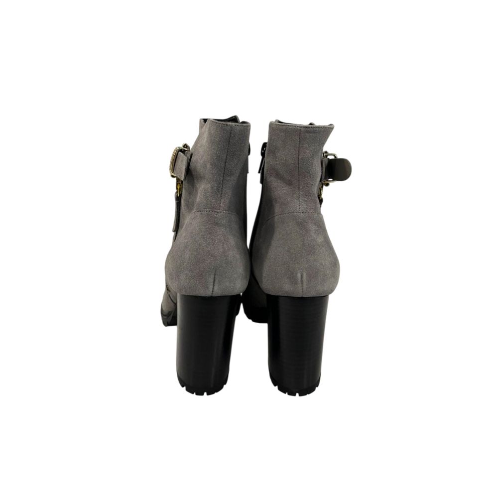 Borbonese Grey Leather Women Boot | Regal Royce