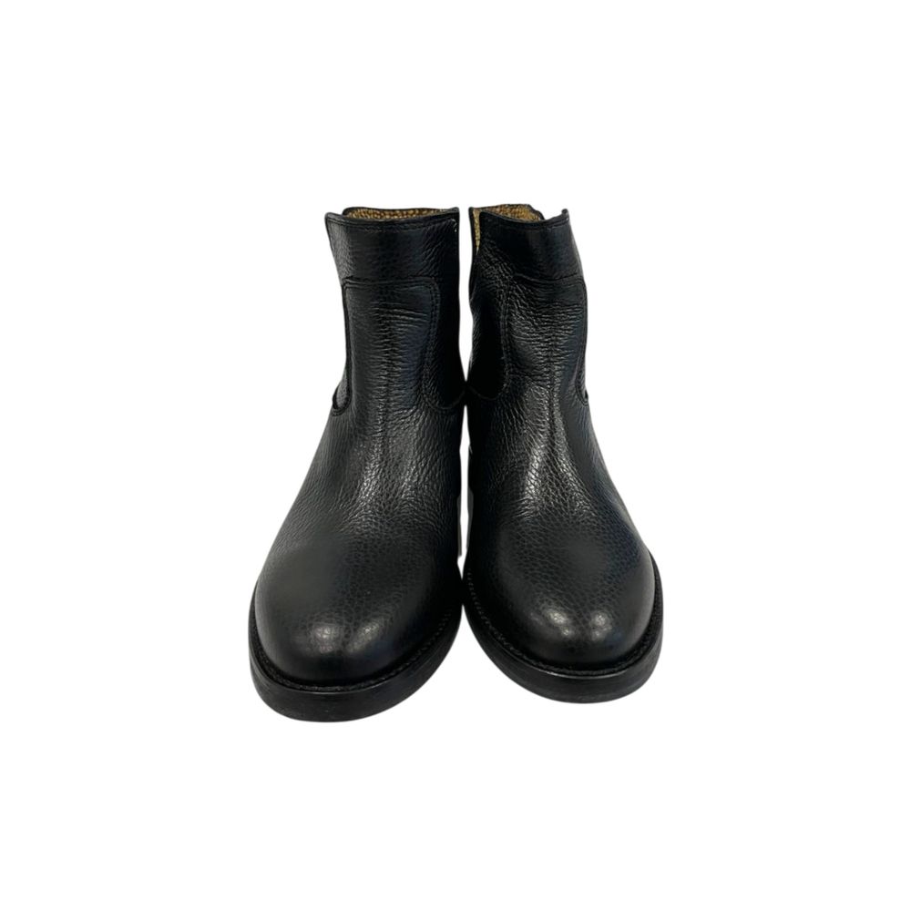 Borbonese Black Leather Women Boot | Regal Royce