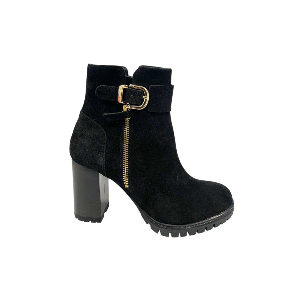 Borbonese Black Leather Women's Boot | Regal Royce