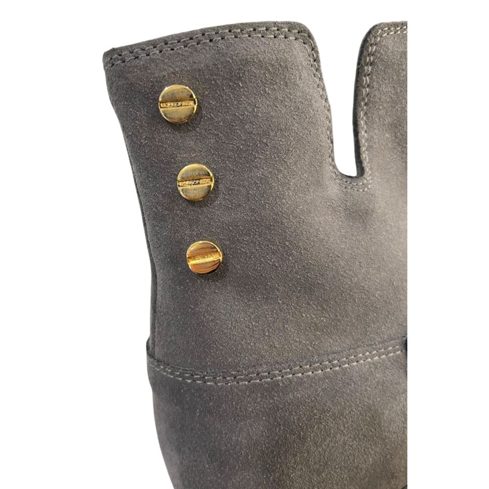 Borbonese Grey Leather Women Boot | Regal Royce