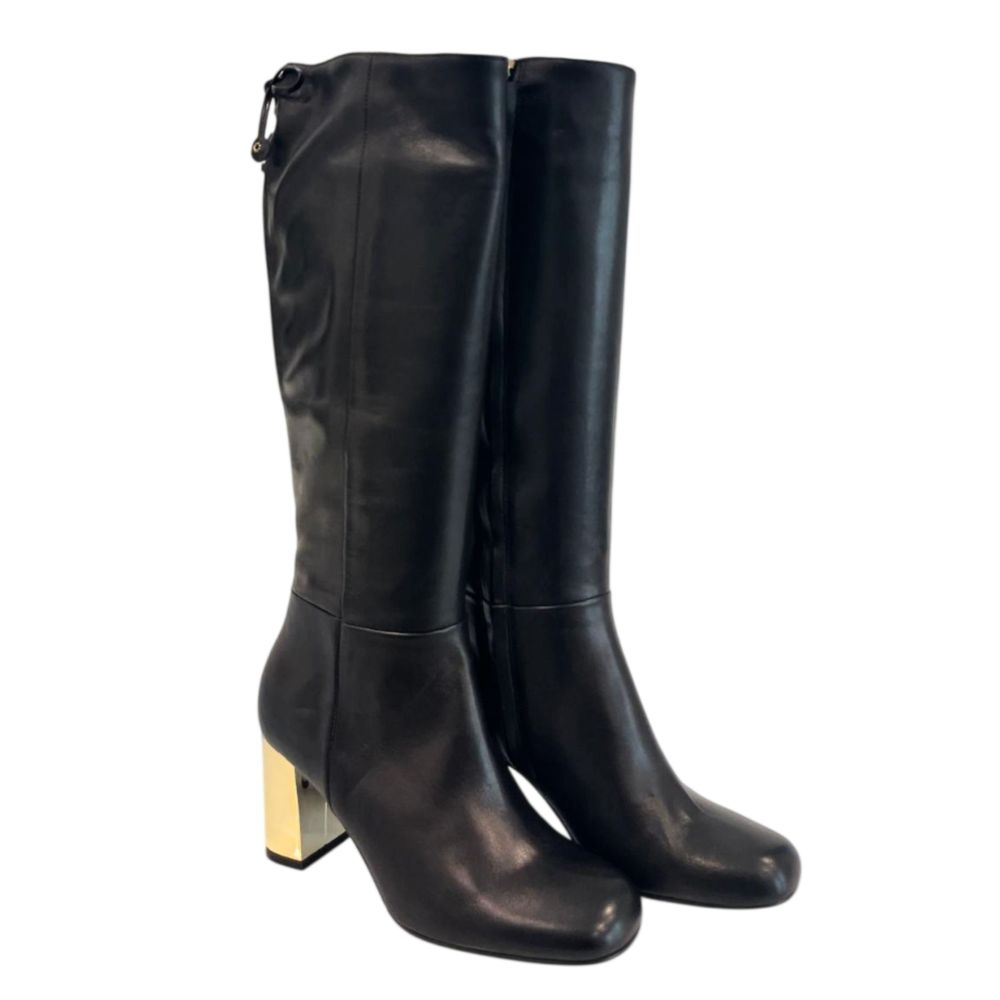 Borbonese Black Leather Women Boot | Regal Royce