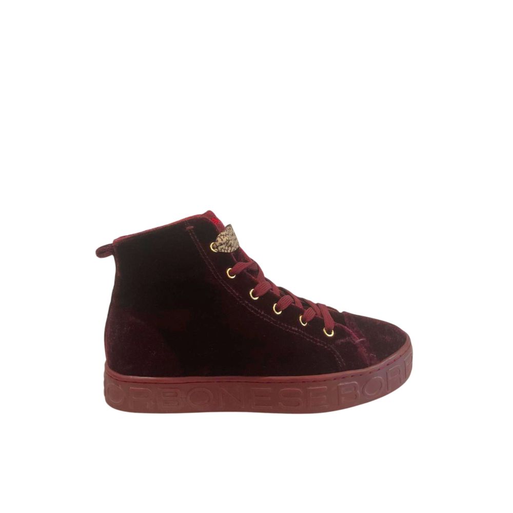 Borbonese Red Fabric Women Sneaker | Regal Royce