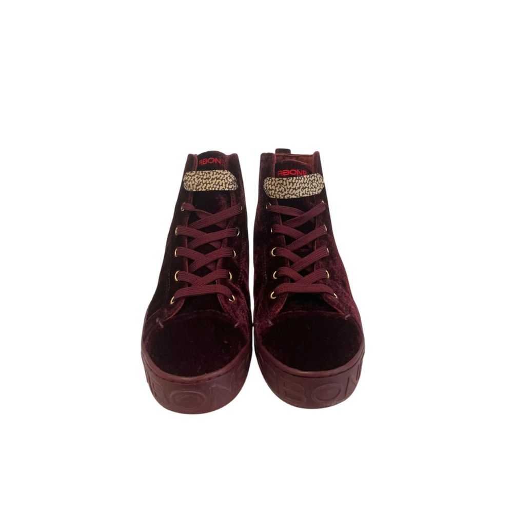 Borbonese Red Fabric Women Sneaker | Regal Royce