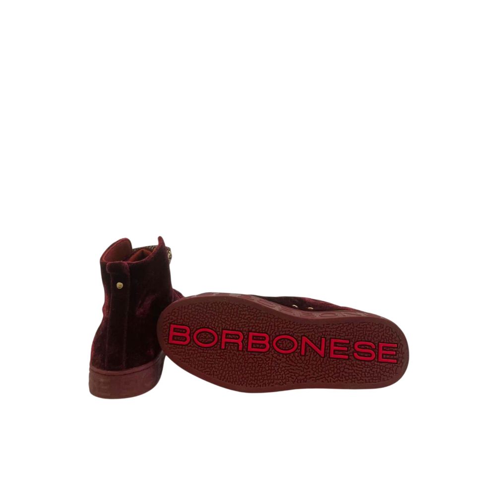 Borbonese Red Fabric Women Sneaker | Regal Royce