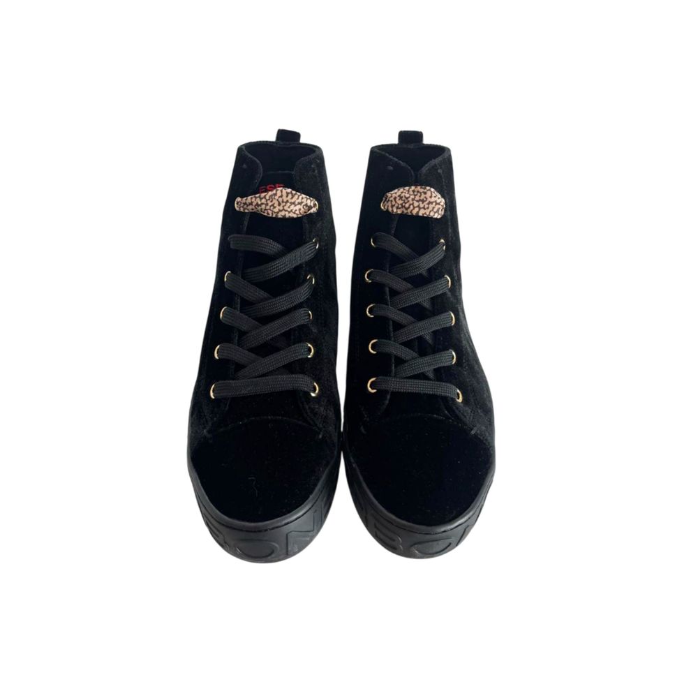 Borbonese Black Leather Women Sneaker | Regal Royce