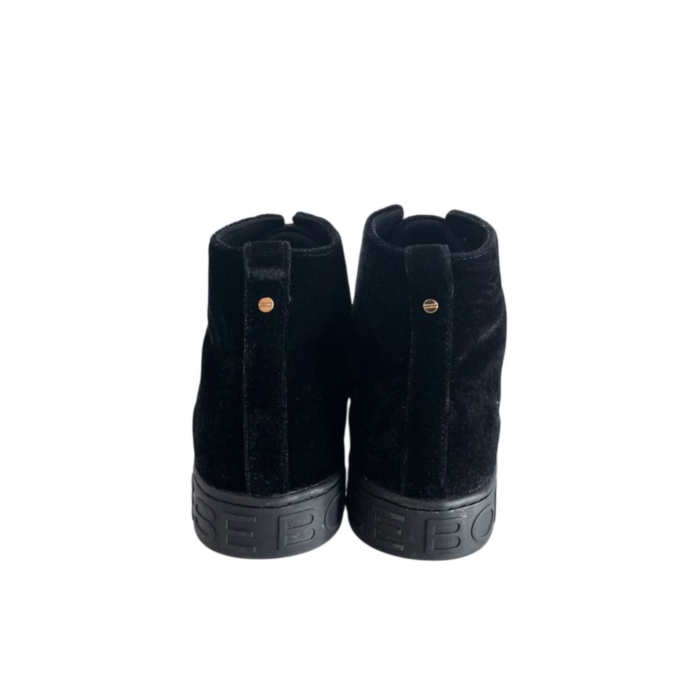Borbonese Black Leather Women Sneaker | Regal Royce