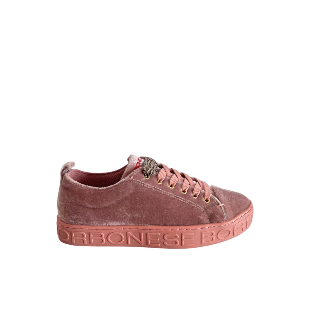 Borbonese Pink Fabric Women Sneakers | Regal Royce