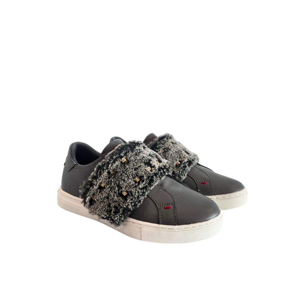 Borbonese Grey Rubber Women Sneaker | Regal Royce
