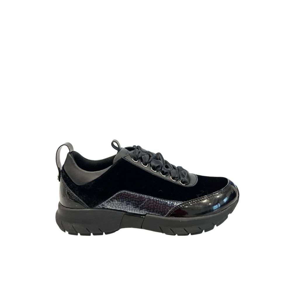 Borbonese Black Fabric Women Sneaker | Regal Royce