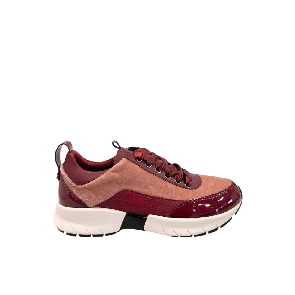 Borbonese Red Fabric Women Sneakers | Regal Royce