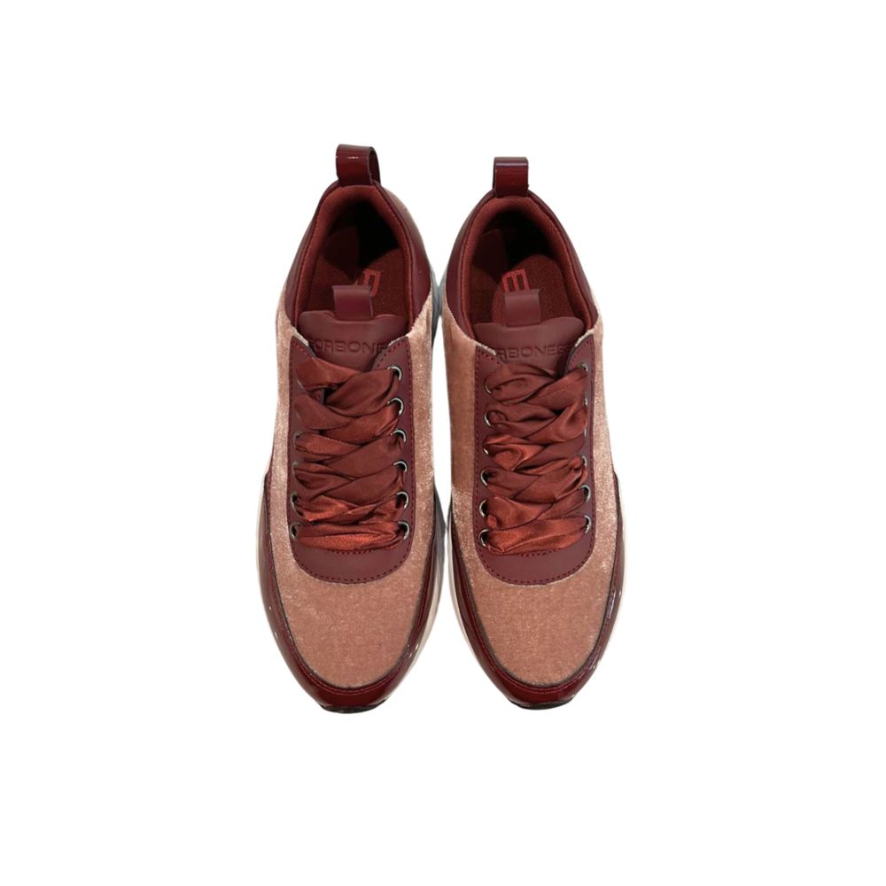 Borbonese Red Fabric Women Sneakers | Regal Royce