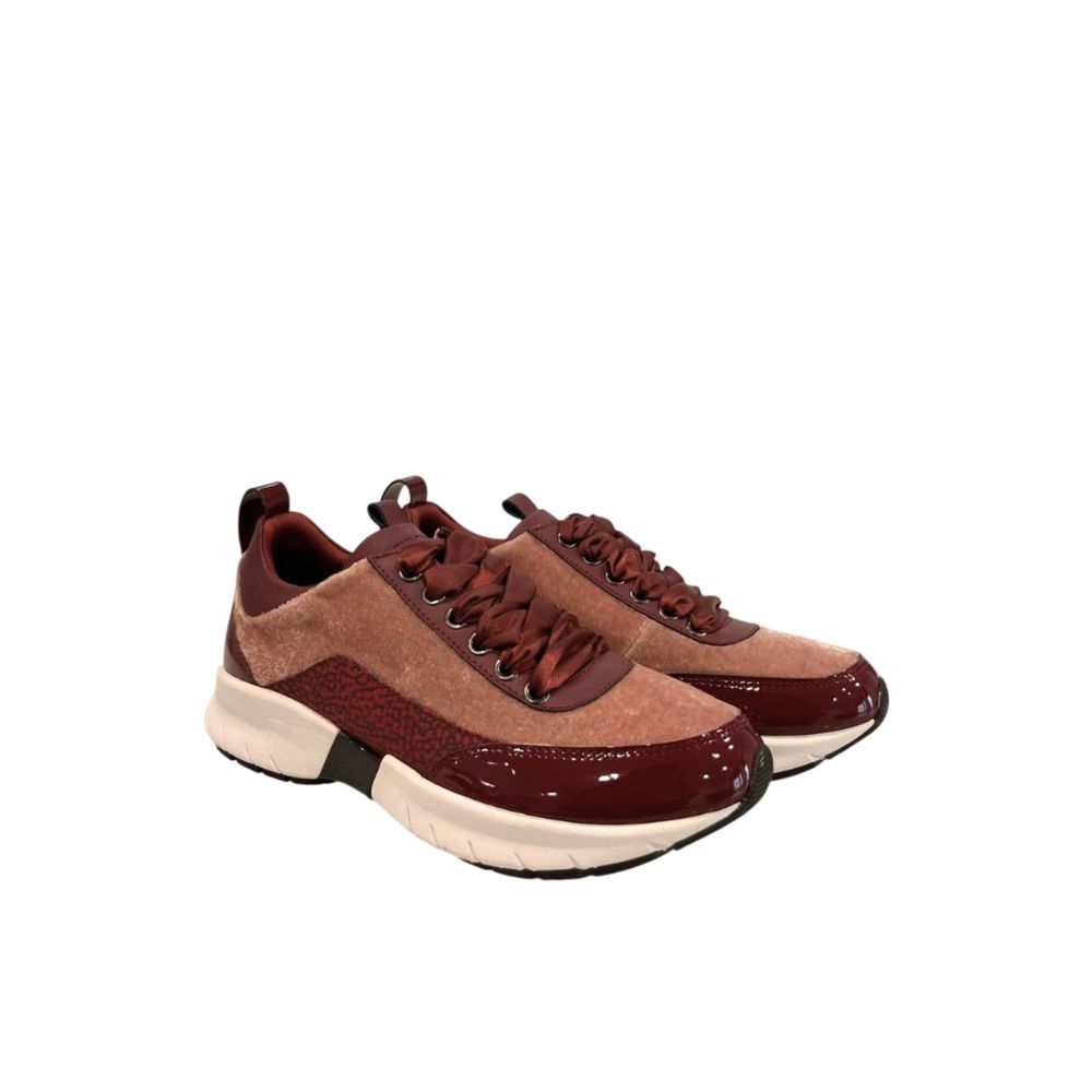 Borbonese Red Fabric Women Sneakers | Regal Royce