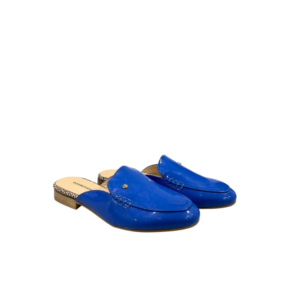 Borbonese Blue Leather Women Sandal | Regal Royce
