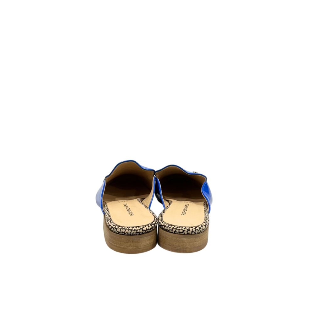 Borbonese Blue Leather Women Sandal | Regal Royce