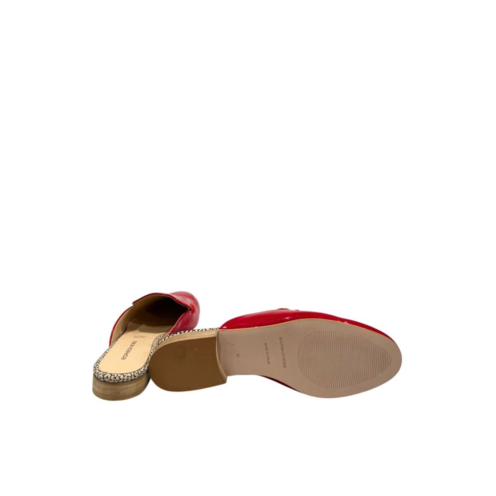 Borbonese Red Leather Women Sandal | Regal Royce
