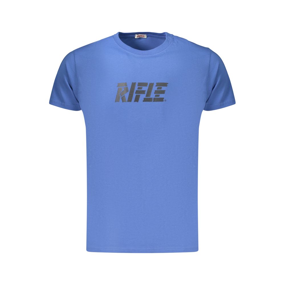 Rifle Blue Cotton Mens T-Shirt | Regal Royce