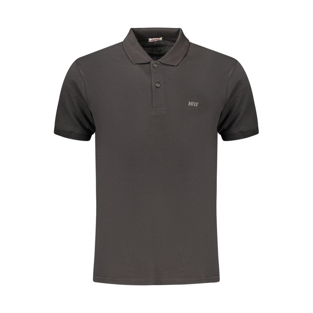 Rifle Black Cotton Men's Polo Shirt | Regal Royce