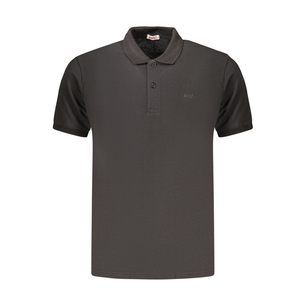 Rifle Black Cotton Men's Polo | Regal Royce