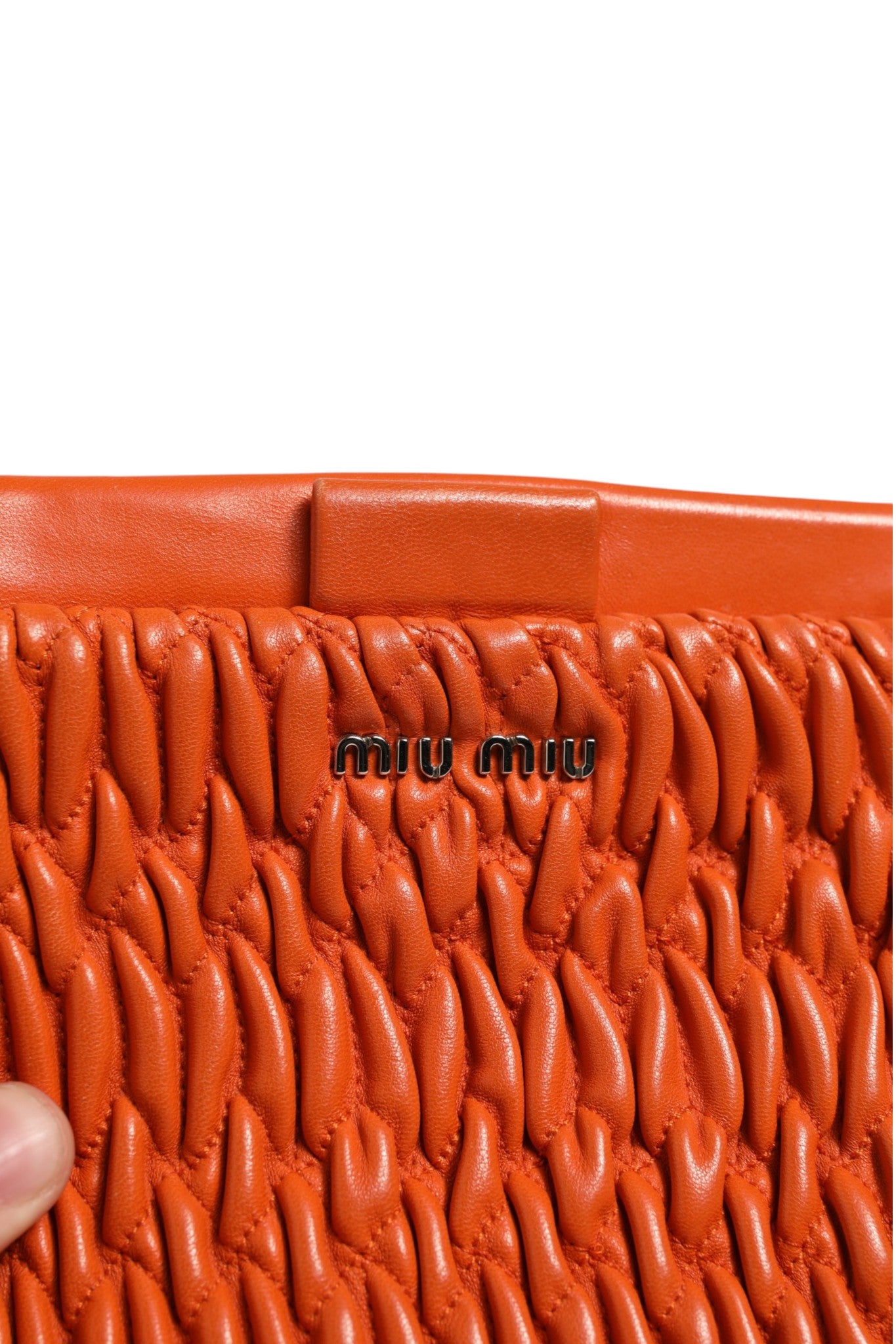 Miu Miu Orange crystal crossbodybag | Regal Royce