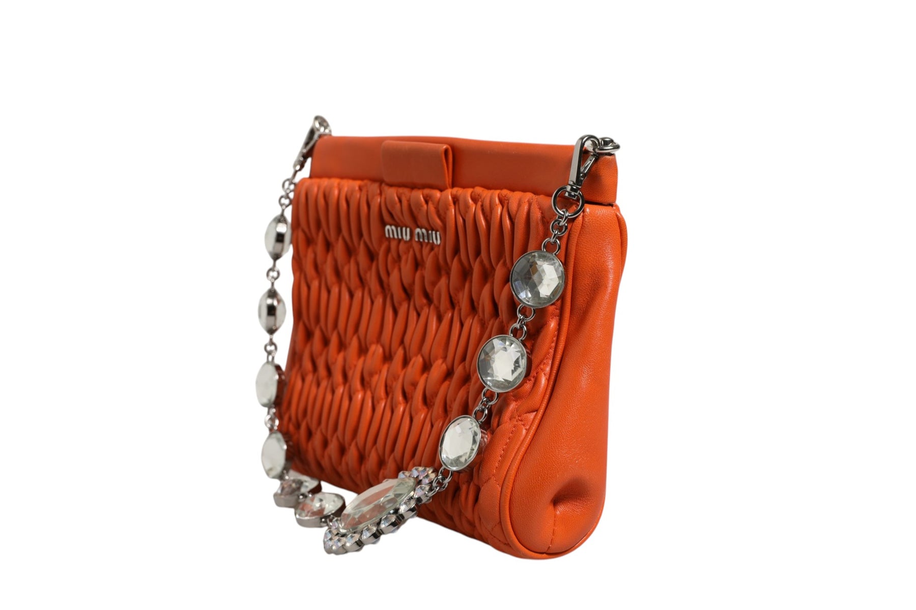 Miu Miu Orange crystal crossbodybag | Regal Royce