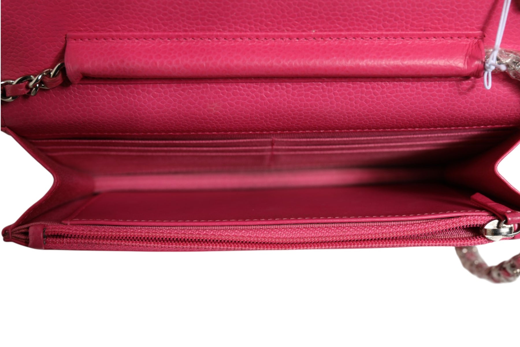 Chanel Pink Quilted Lambskin Wallet On Chain WOC Silver | Regal Royce