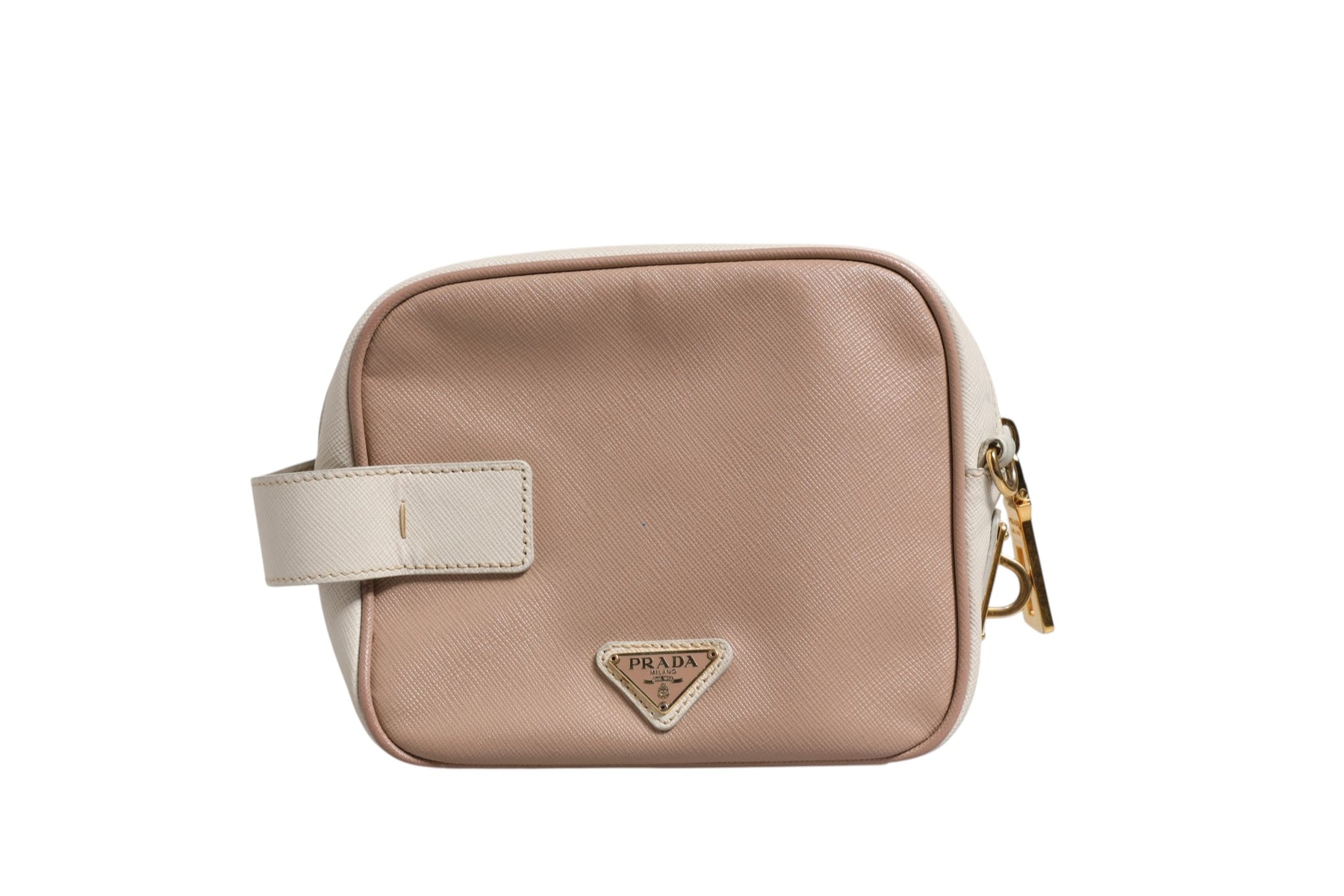 Prada Clay Gray Small Leather Shoulder Bag | Regal Royce