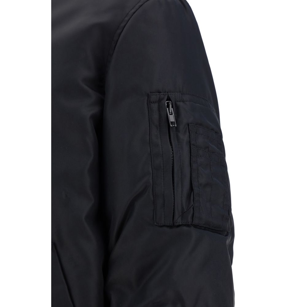 Moschino Black Polyamide Bomber | Regal Royce