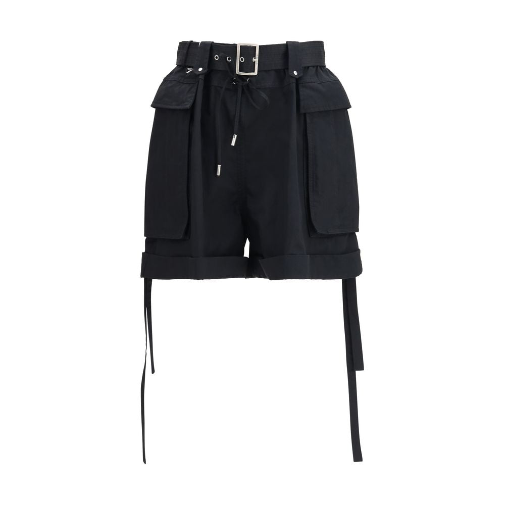 Alexander McQueen Black Cotton Bermuda Shorts | Regal Royce