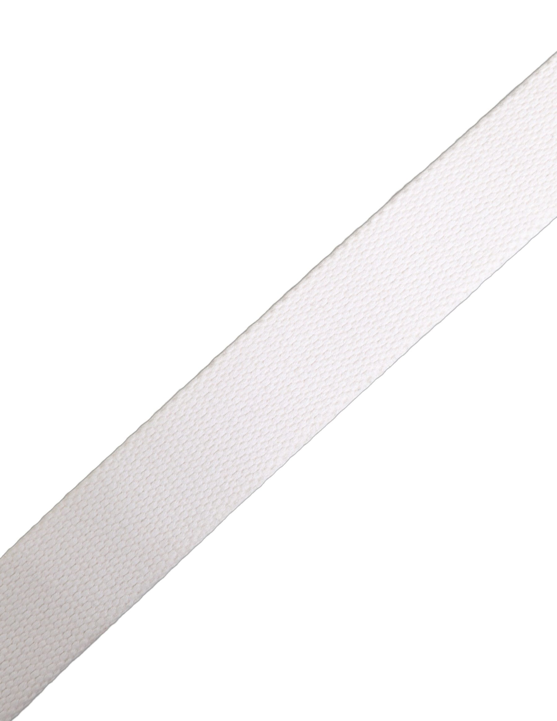 Dolce & Gabbana White Graffiti Print Gold Metal Buckle Belt | Regal Royce