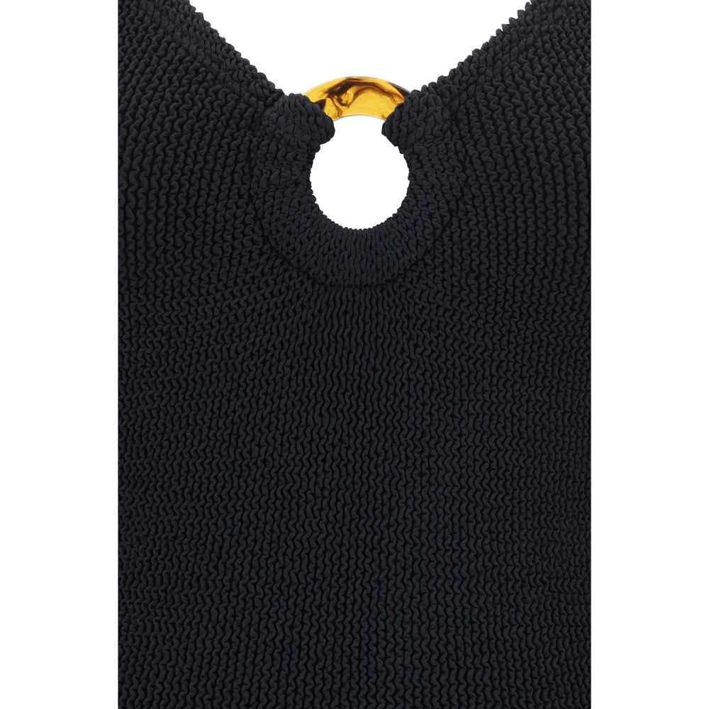 Hunza G Black Polyamide One-Piece Swimsuit | Regal Royce