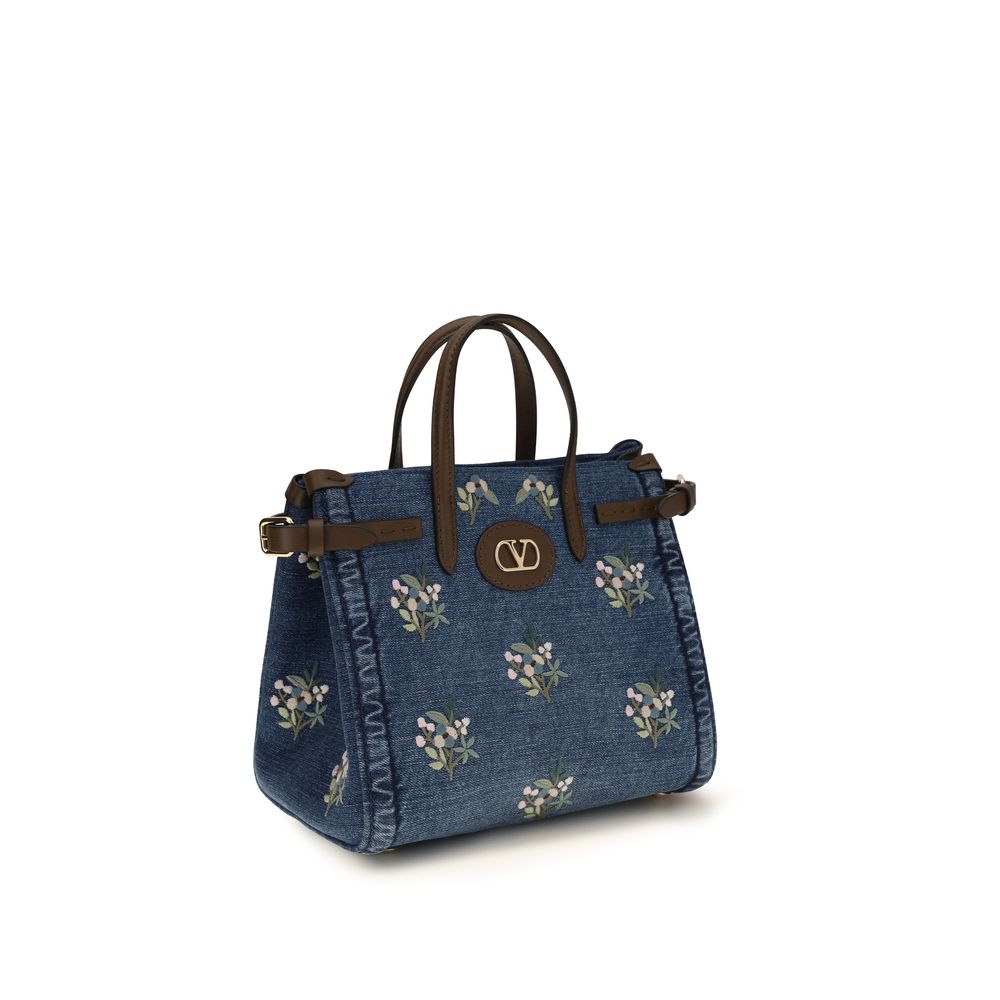 Valentino Garavani Blue Cotton Handbag | Regal Royce