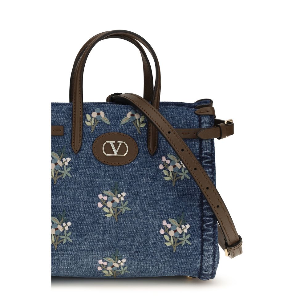 Valentino Garavani Blue Cotton Handbag | Regal Royce