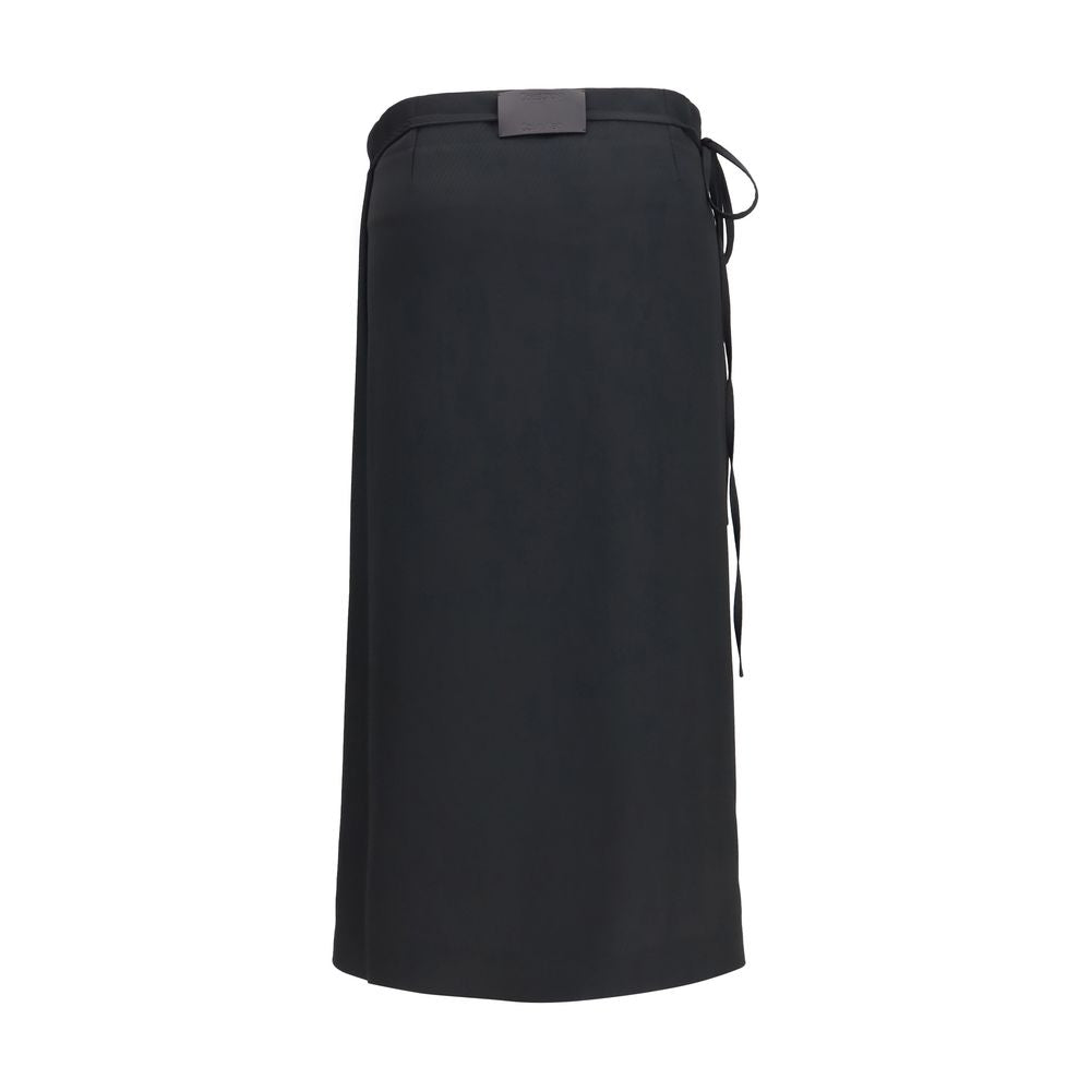 Calvin Klein Black Viscose Long Skirt | Regal Royce