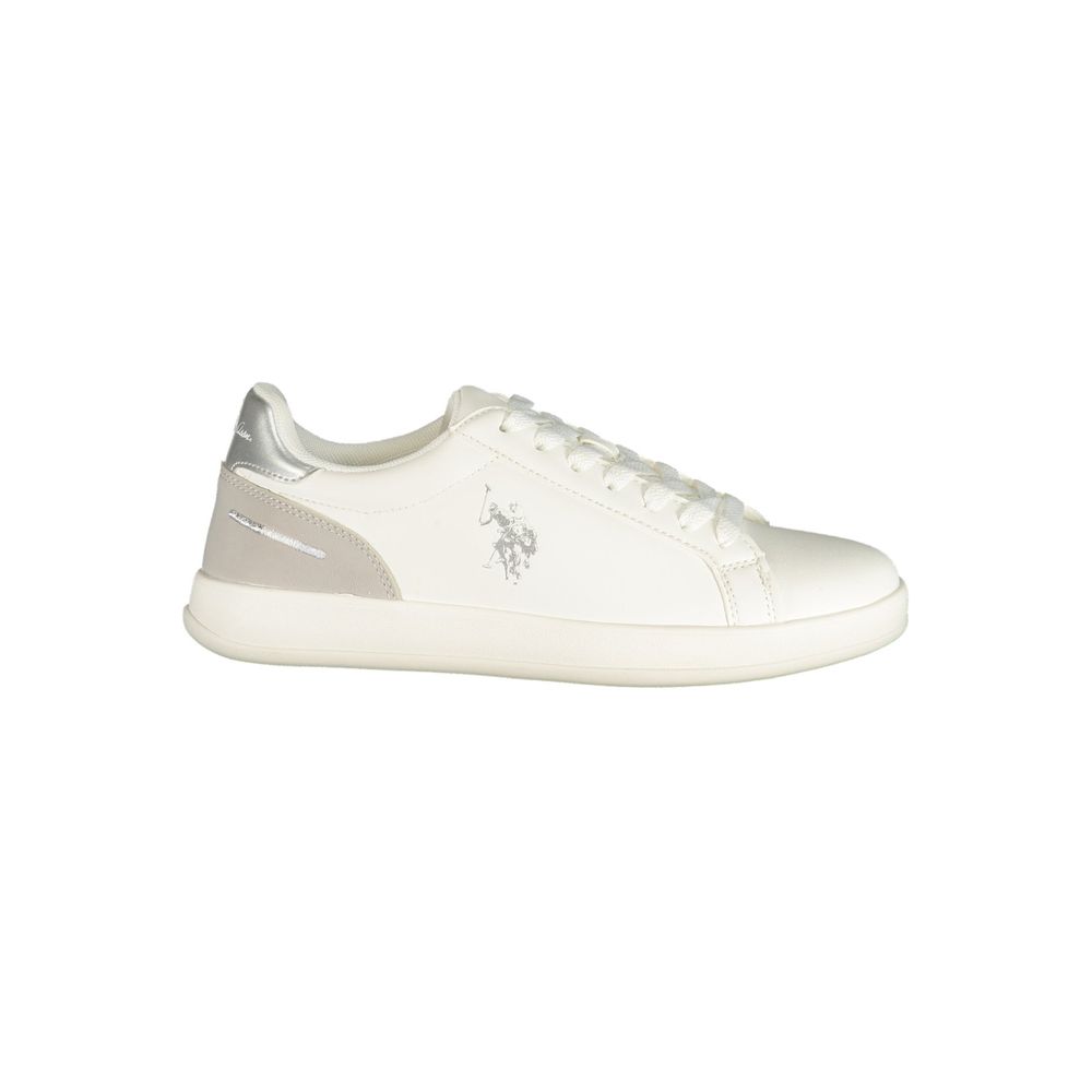 U.S. POLO ASSN. "White Polyurethane Women's Sneaker" | Regal Royce