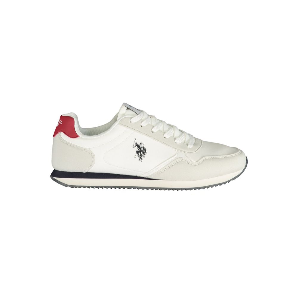U.S. POLO ASSN. White Polyurethane Men's Sneaker | Regal Royce